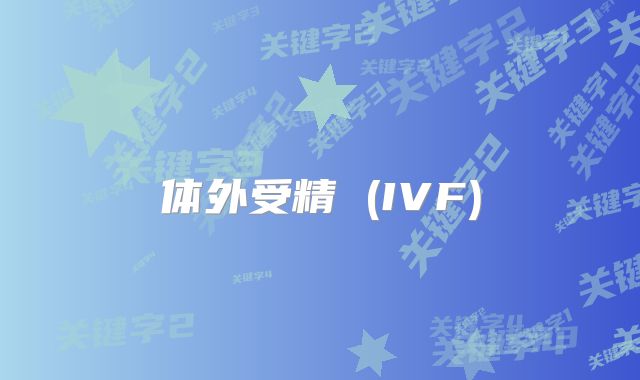 体外受精 (IVF)