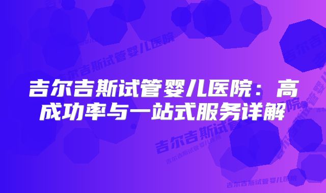 吉尔吉斯试管婴儿医院：高成功率与一站式服务详解