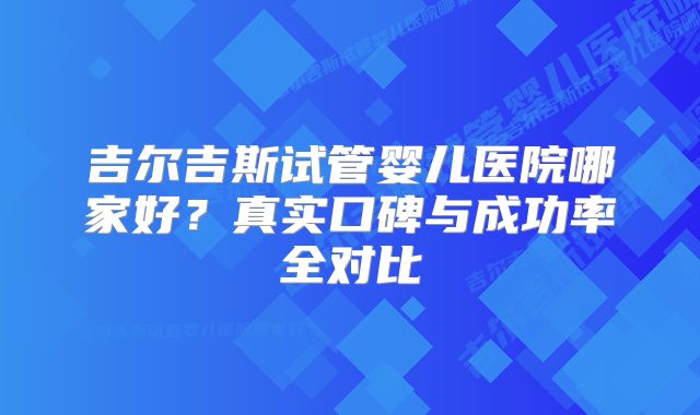 吉尔吉斯试管婴儿医院哪家好?真实口碑与成功率全对比